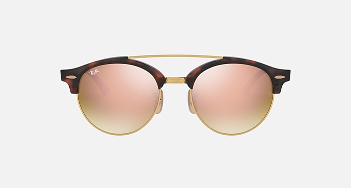Ray-Ban RB 4346 Clubround Double Bridge Sunglasses Ray Ban 4346 Clubround Double Bridge – sunglasssafari main image 4