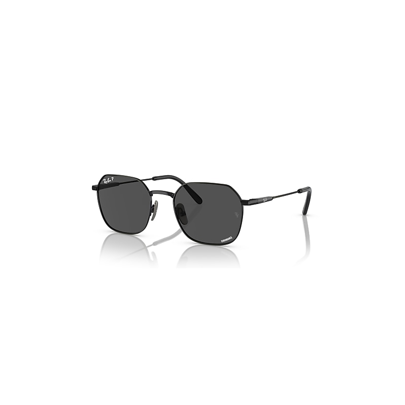 Ray-Ban Sunglasses  Jim Titanium Polarized+ Lenses - Black Frame Grey Lenses Polarized 53-20, RB8094