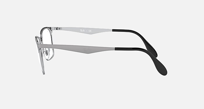 RB6344 Polarized Eyeglasses with Gunmetal and Clear (54-17