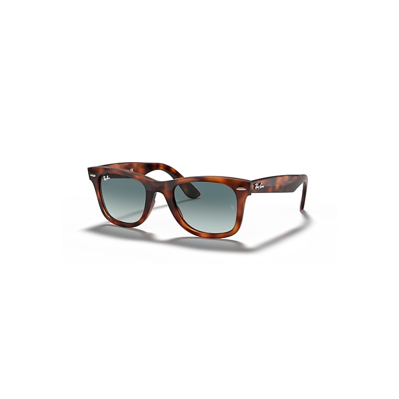 Ray-Ban Wayfarer RB4340, Red Havana Sunglasses Blue Gradient lenses, Mojo Glasses - Image 11