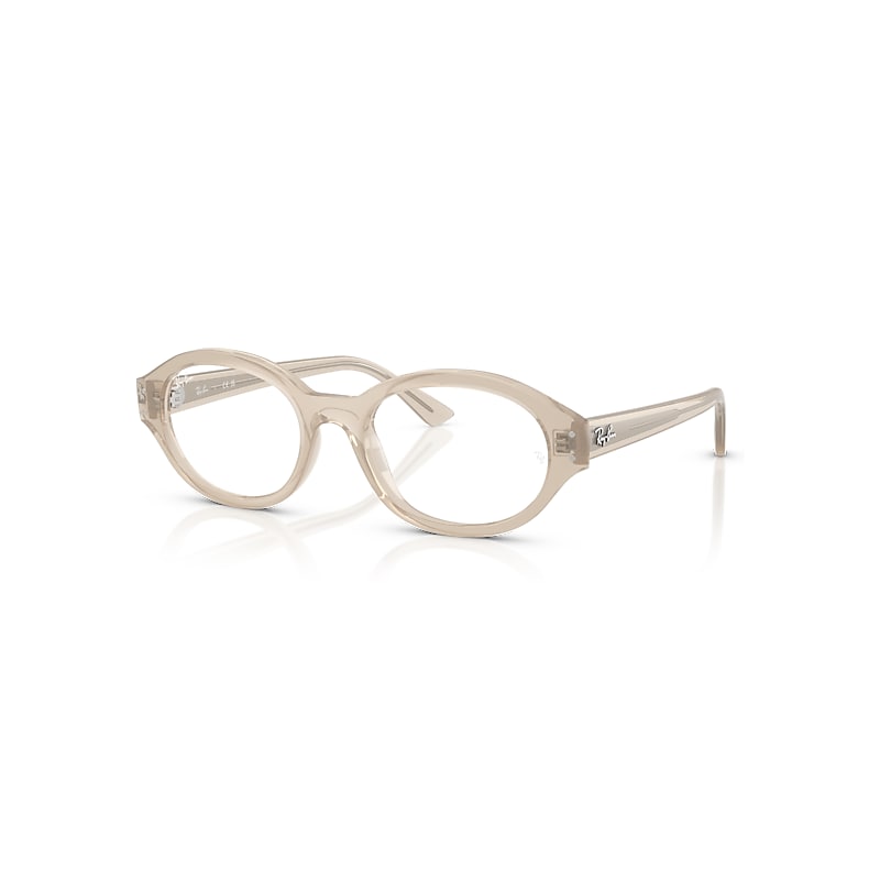 Ray-Ban Eyeglasses  Shilo Optics Bio-Based - Cloudy Warm White Frame Clear Lenses Polarized 52-20, RX7257