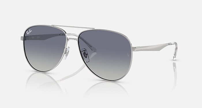 RB3712D Sunglasses in Silver and Grey Dark Blue - RB3712D | Ray