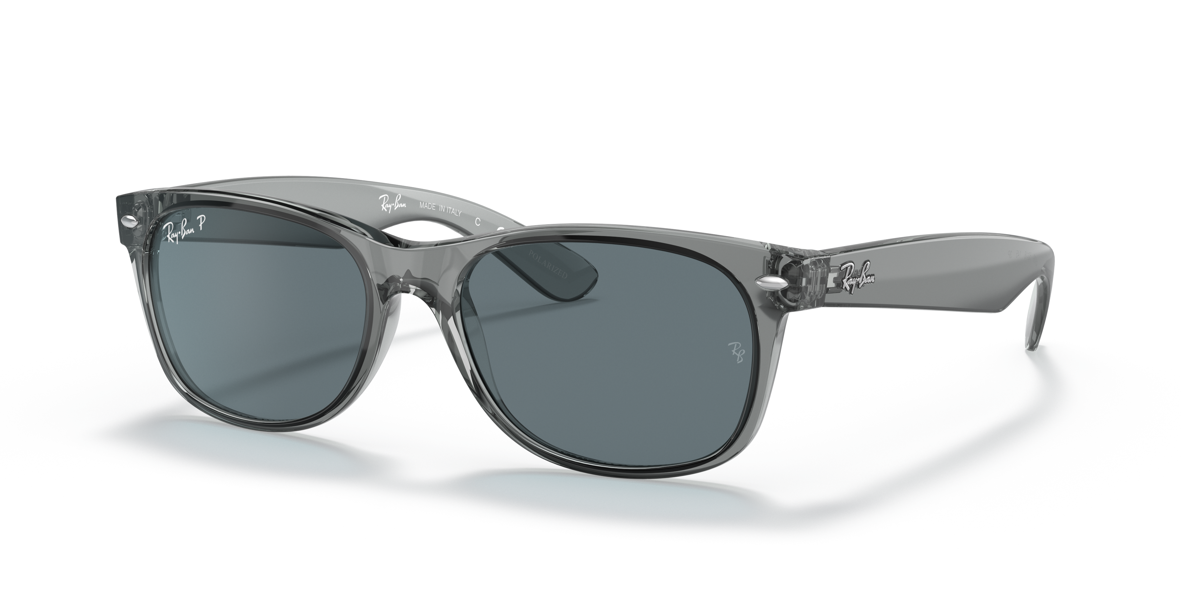 NEW WAYFARER CLASSIC Sunglasses in Transparent Grey and Dark Blue