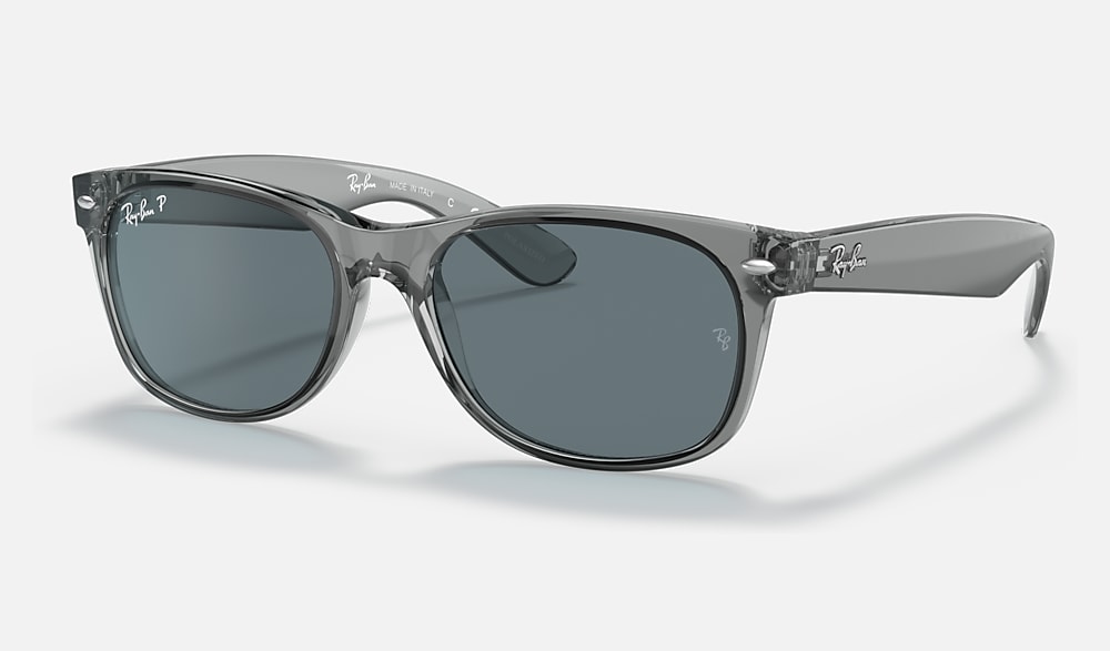 NEW WAYFARER CLASSIC Polarized Sunglasses in Transparent Grey and