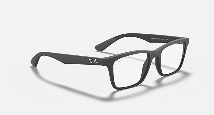 Rb7025 Optics Polarized Eyeglasses in Black Frame and Clear Lenses
