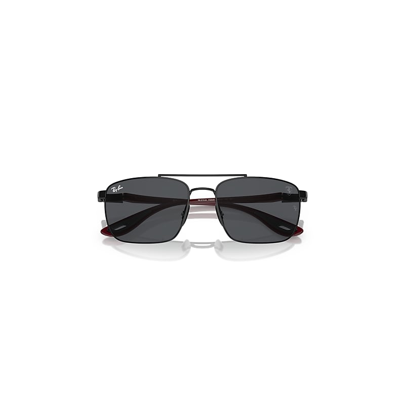 Ray-Ban Rb3715m Scuderia Ferrari Collection Sunglasses Dark Red Frame Grey Lenses 58-18