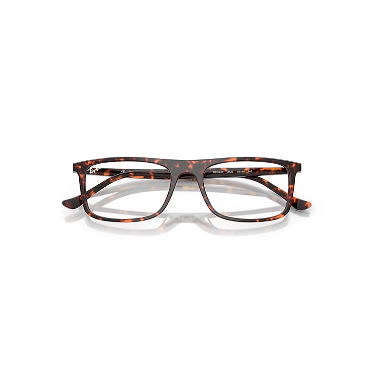 Ray-Ban Rb5440 Optics Eyeglasses Havana Red Turtle Frame Clear Lenses Polarized 53-18