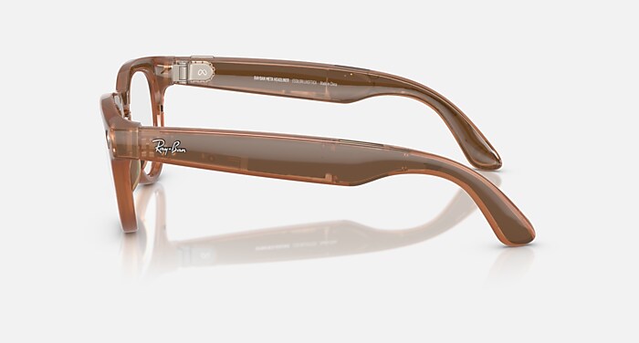 第一世代　Ray-Ban  Headliner スマートグラス RAY-BAN META (GEN 1) HEADLINER AI Glasses in Caramel and Clear