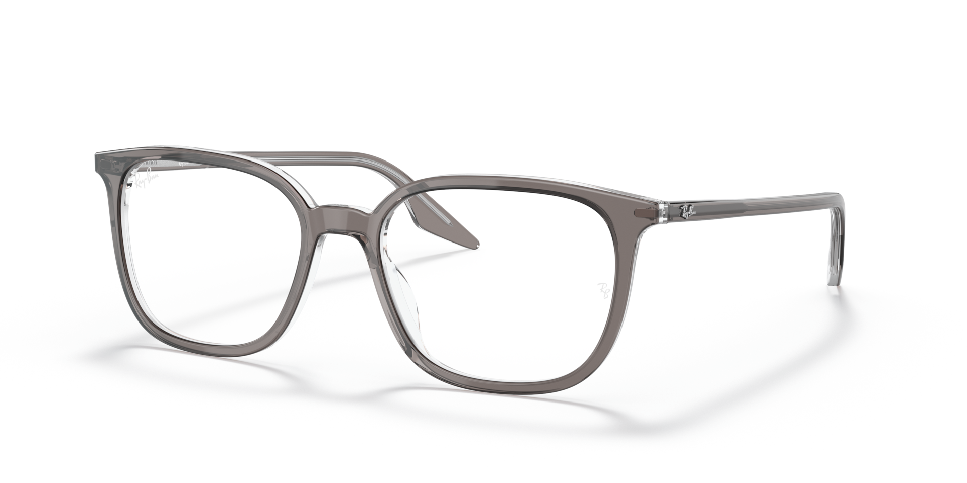 RB5362 OPTICS Polarized Eyeglasses with Grey On Transparent and