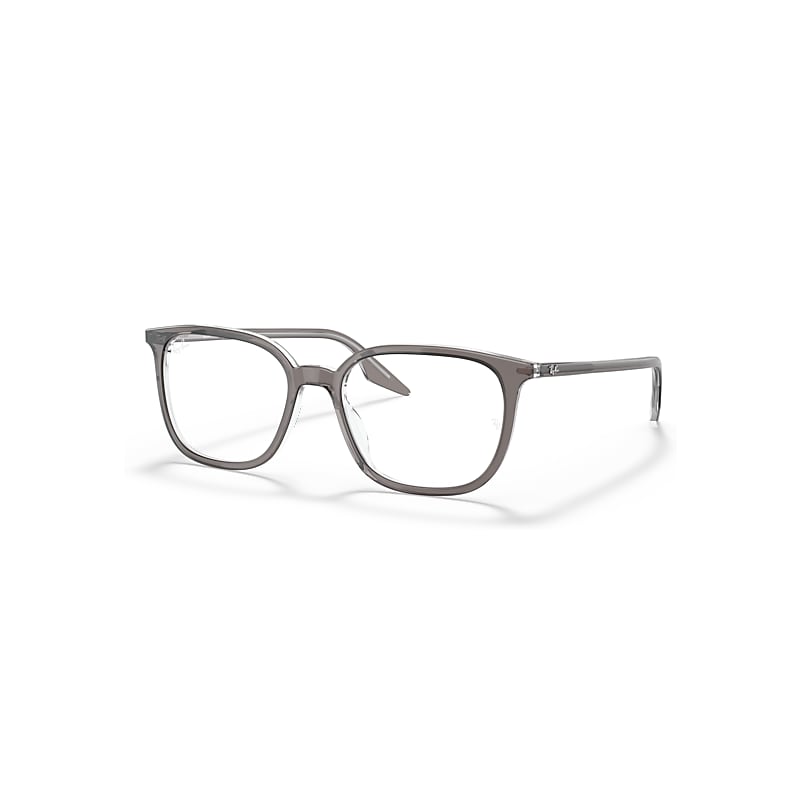 Ray-Ban Eyeglasses Unisex Rb5362 Optics - Grey Frame Clear Lenses Polarized 54-18