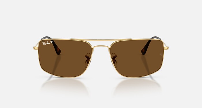 EXPLORER III Sunglasses in Arista Gold and Polarized Brown