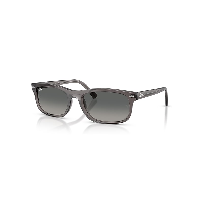 Ray - Ban Unisex Grey Rb2224 667571 Sunglasses Acetate Squared Normal Nuanced - Image 3