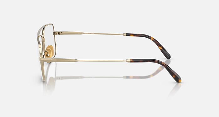 WILLIAM TITANIUM OPTICS メガネ アリスタゴールド と クリア (58-17