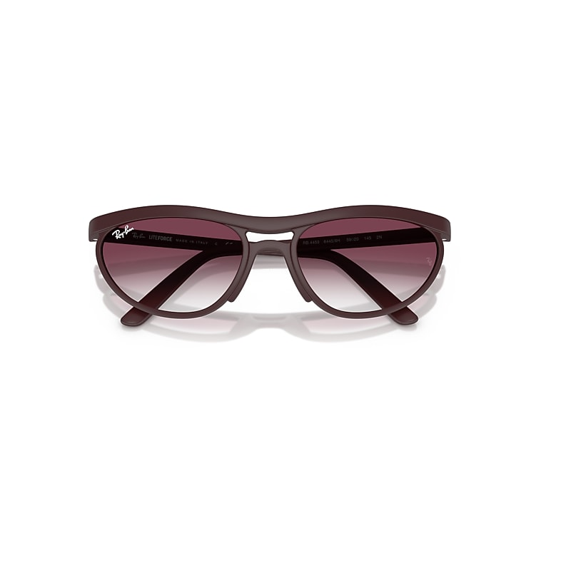 Ray-Ban Predator Liteforce Sunglasses Sand Dark Violet Frame Violet Lenses 59-20