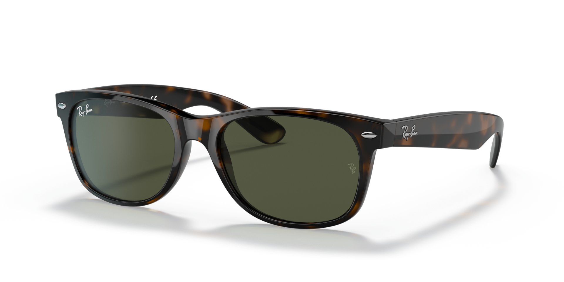 NEW WAYFARER CLASSIC Sunglasses in Tortoise and G-15 Green (55-18