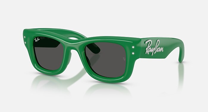 WAYFARER PUFFER CRYSTAL EDITION Sunglasses in Green & Strass and