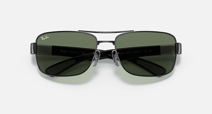 RB3522 Sunglasses in Gunmetal and Green (64-17) - RB3522 | Ray-Ban® US