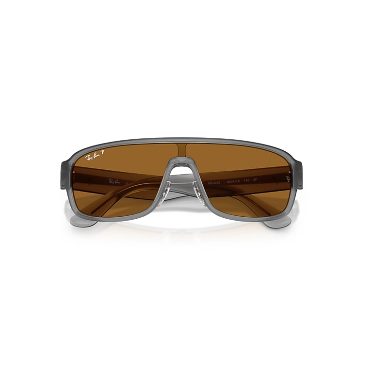 Ray-Ban Rb2233 Polarized S Lenses Sunglasses Grey Frame Bronze Lenses Polarized 01-29
