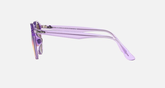 RB2180 Sunglasses in Violet and Orange Gradient Mirror (51-20