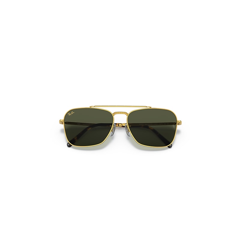 NEW CARAVAN Sunglasses in Gold and Green - RB3636 | Ray-Ban® US