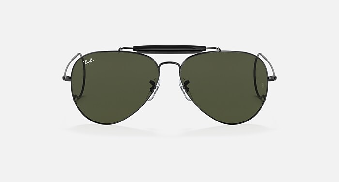 OUTDOORSMAN Sunglasses in Black and G-15 Green (58-14) - RB3030