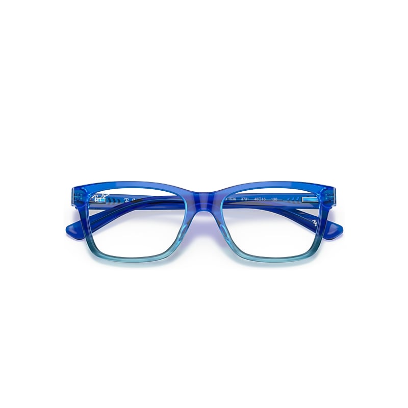 Ray-Ban Rb1536 Optics Kids Optical Blue Frame Clear Lenses Polarized 48-16