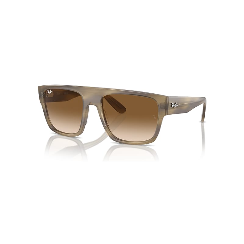 Ray-Ban Sunglasses  Drifter - Striped Green Frame Brown Lenses 57-20, RB0360S
