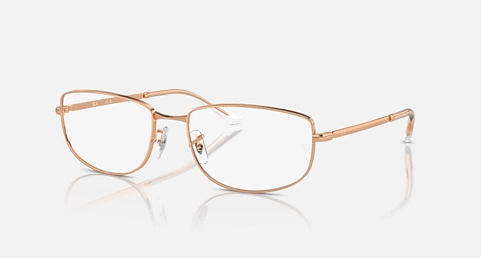 RB3732V OPTICS Eyeglasses with Rose Gold and Clear (56-18