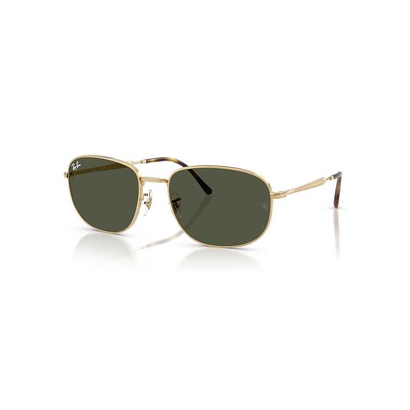 Ray-Ban Men's Gold Ray-Ban Pillow Sunglasses - Image 8