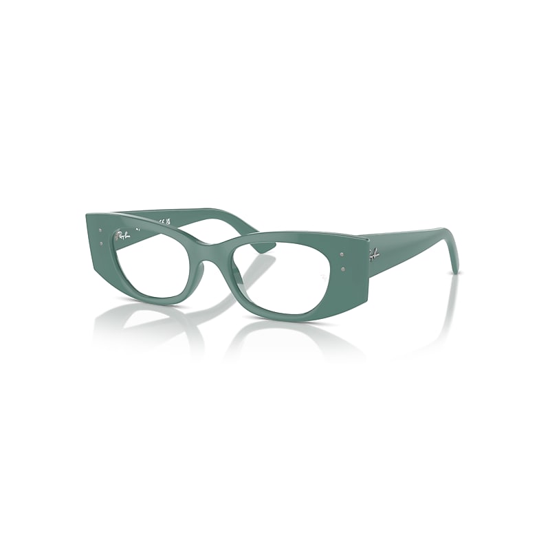 Ray-Ban Eyeglasses  Kat Optics Bio-Based - Algae Green Frame Clear Lenses Polarized 50-18, RX7327