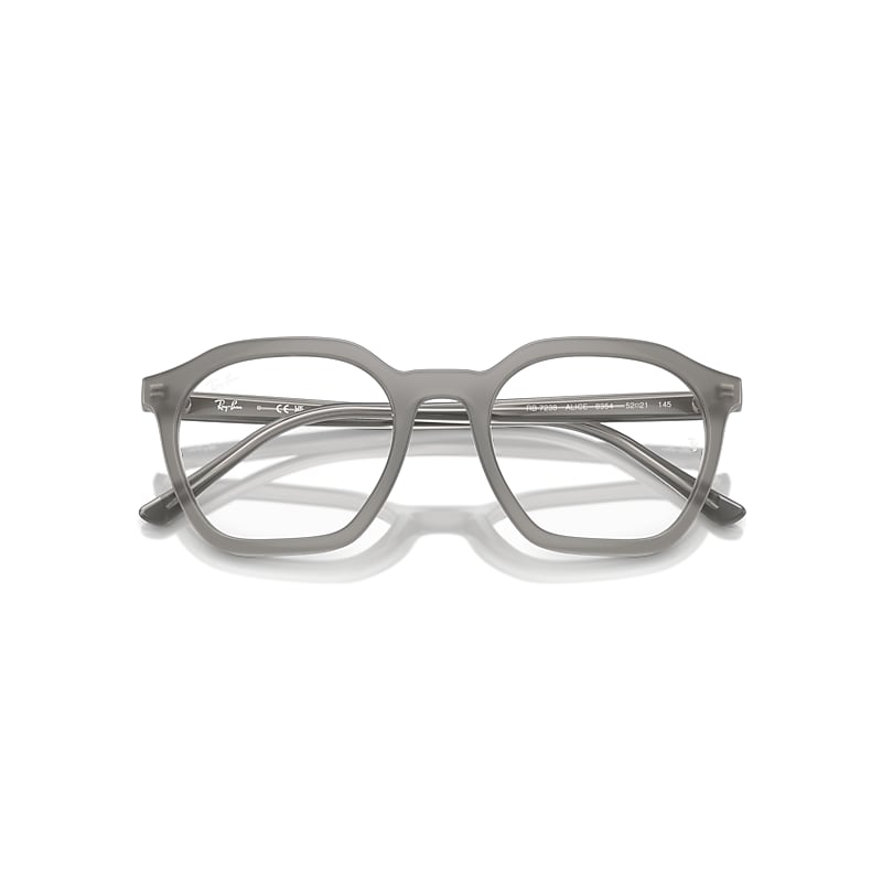 Ray-Ban Alice Optics Eyeglasses Black On Opal Grey Frame Clear Lenses Polarized 50-21