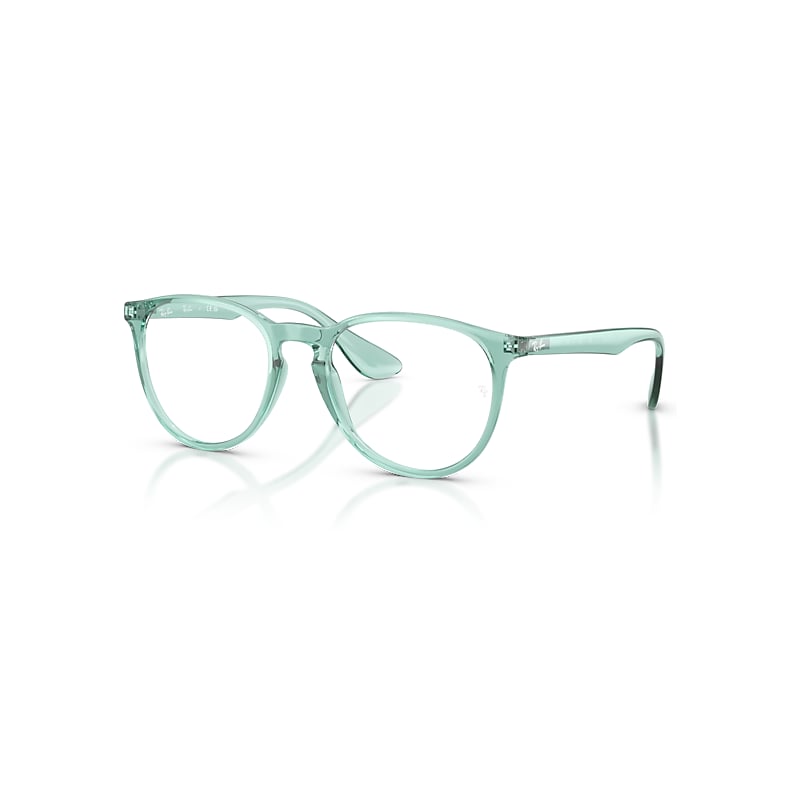 Ray - Ban Green Rx7046 Erika 8508 Woman Optical Frames Injected Transparent Round Normal - Image 3