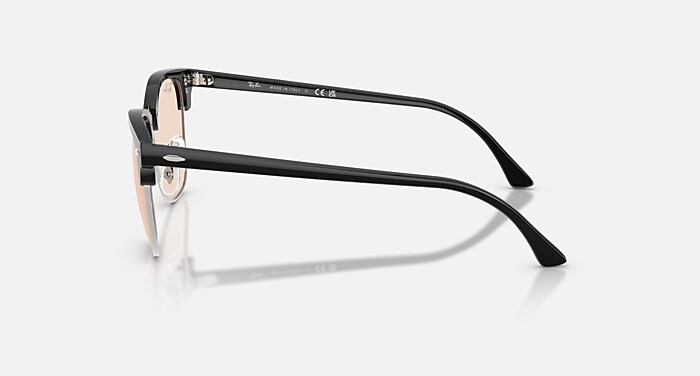 CLUBMASTER CLASSIC サングラス シルバー上にブラック と クリア (51