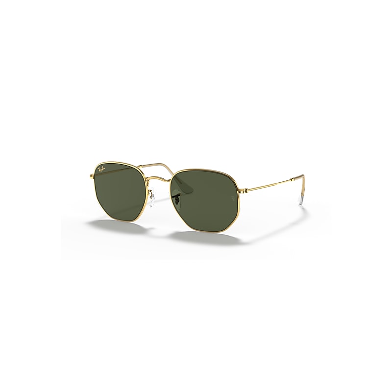 Ray-Ban Women's Gold Sunglasses Hexagonal Legend Onesize - Image 5
