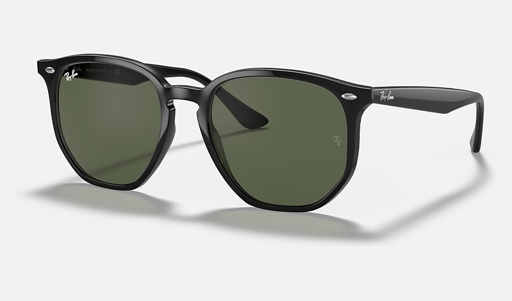 RB4306 Sunglasses in Black and Green Classic (54-19) - RB4306F
