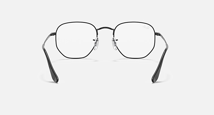 HEXAGONAL OPTICS Eyeglasses with Black and Clear (48-21) - RB6448