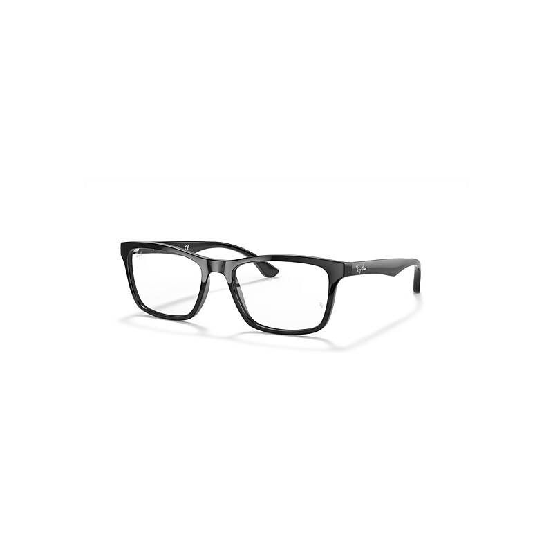 Ray-Ban Eyeglasses Unisex Rb5279 Optics - Black Frame Clear Lenses 55-18