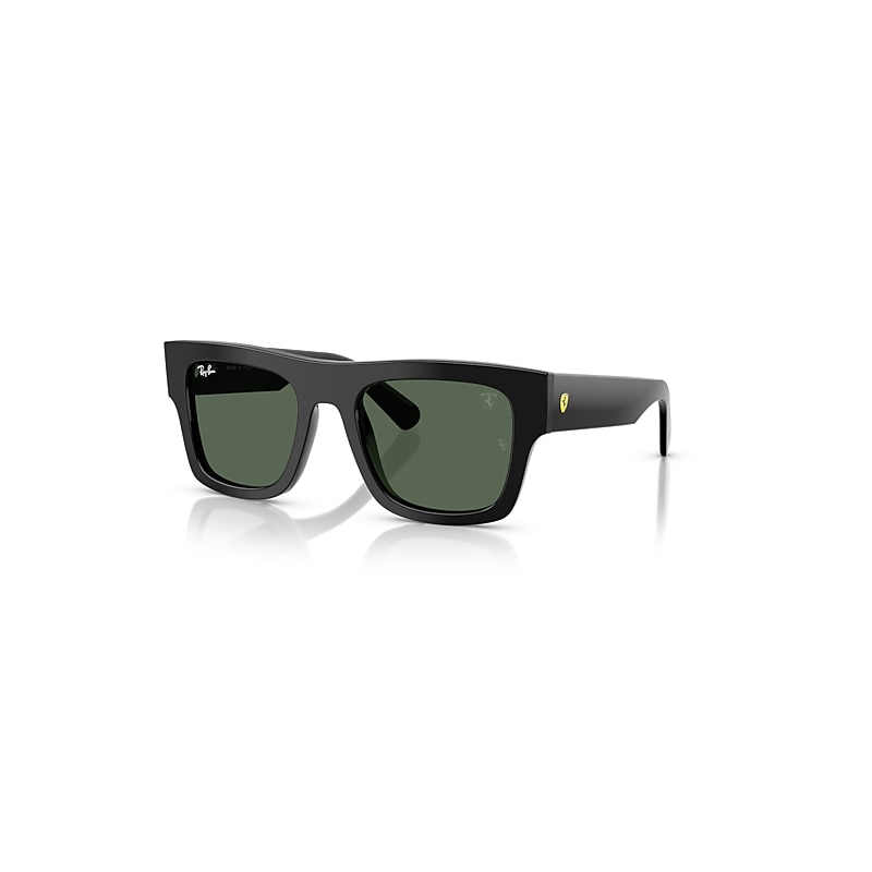 Ray-Ban Sunglasses   Scuderia Ferrari Collection - Black Frame Green Lenses 53-21, RB2217M