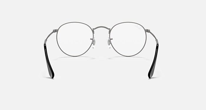 ROUND METAL OPTICS Eyeglasses with Gunmetal and Clear (50-21