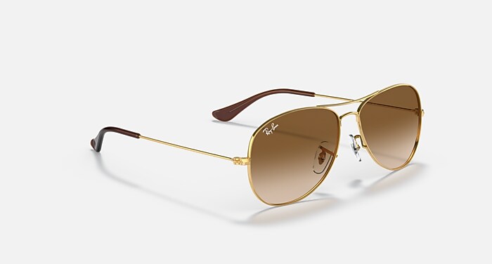 COCKPIT Sunglasses in Arista Gold and Light Brown Gradient (59-14