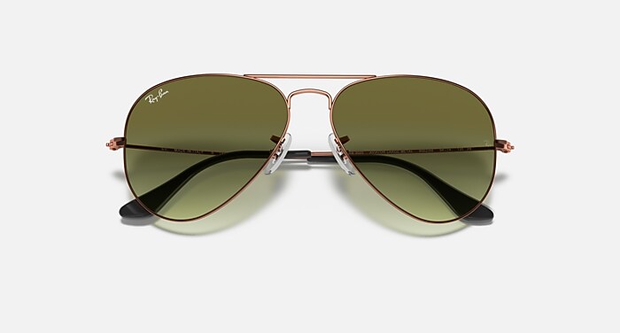 AVIATOR LARGE METAL II Sunglasses in Bronze-Copper and Green