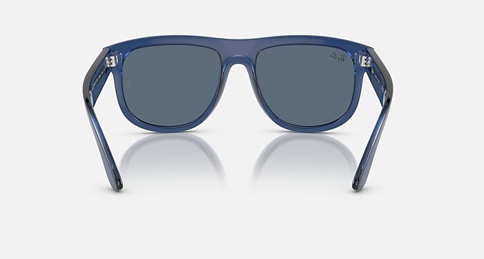 BOYFRIEND REVERSE Sunglasses in Transparent Navy Blue and Blue (56