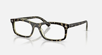 RB5450 OPTICS Eyeglasses with Havana Brown and Clear (54-19