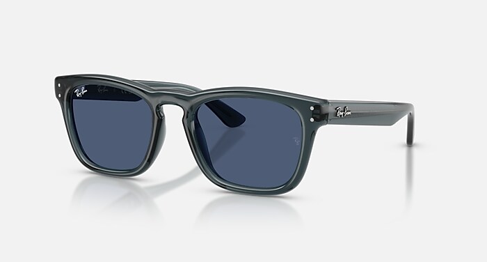 BOYFRIEND REVERSE Sunglasses in Transparent Navy Blue and Blue (56