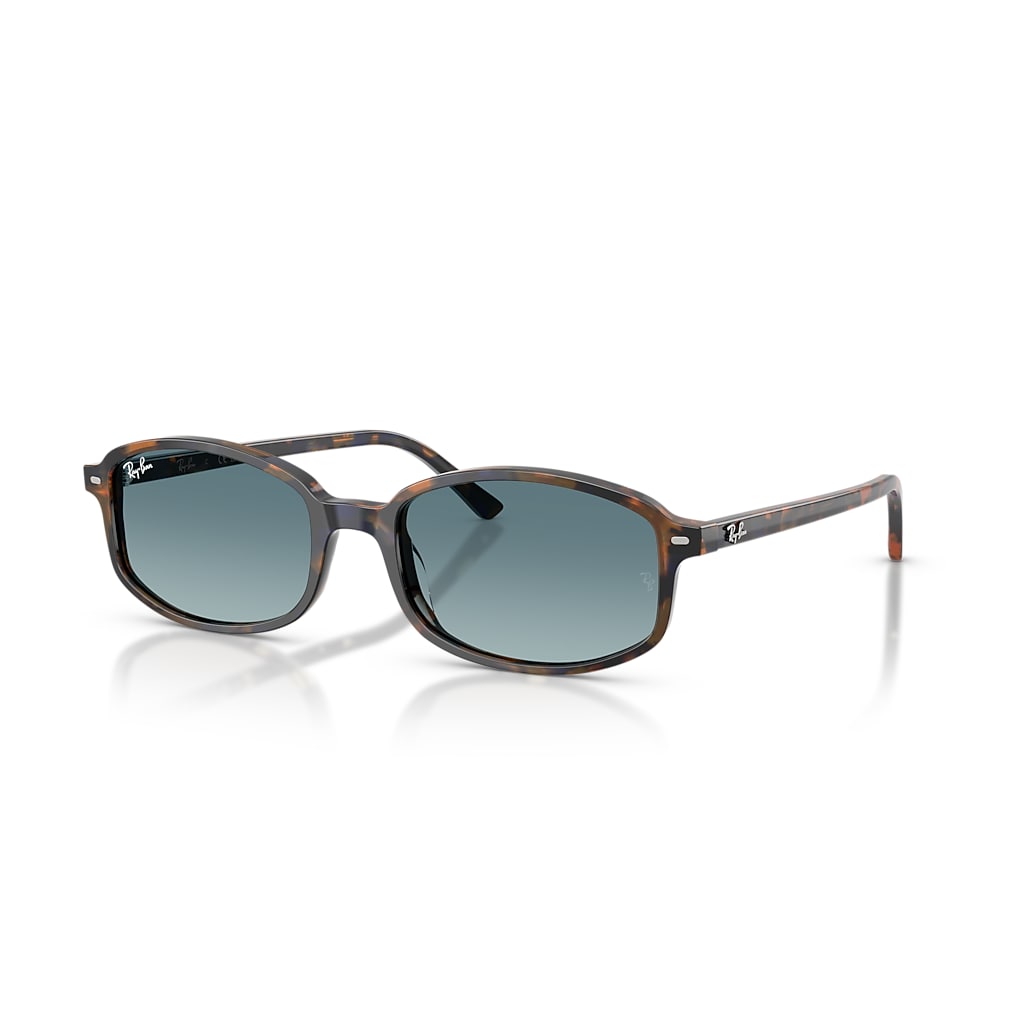 Óculos de Sol SAM em Amarelo & Havana Azul e Degradê cinza-azulado