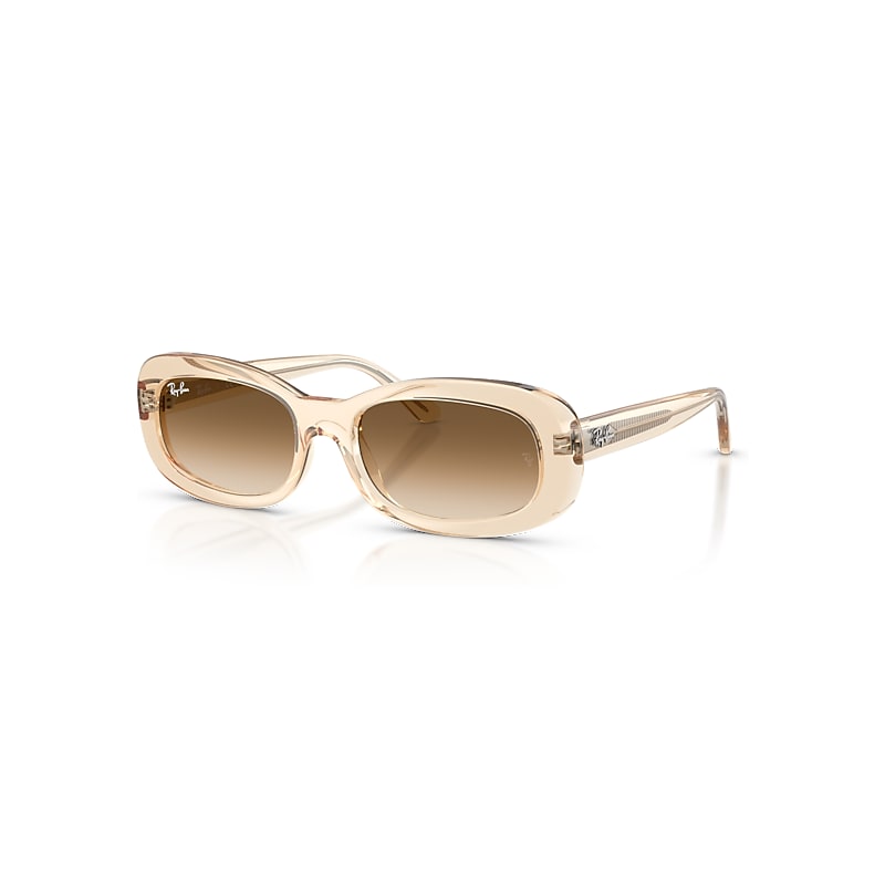 Ray-Ban Rb2221 Gafas De Sol Natural Transparente Montura Marrón Lentes 53-18