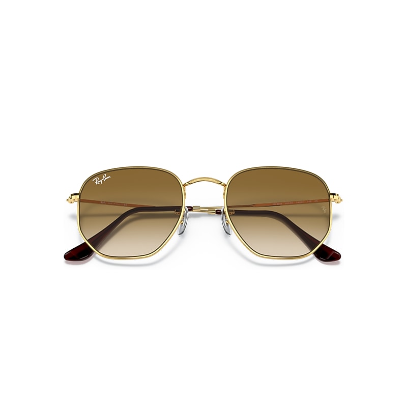 Ray-Ban hexagonal brown gradient /gold Frame Sunglasses 54mm m_69e3ab583509d167286a36cd.jpg main image 3