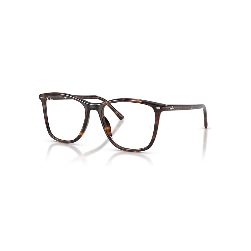 Ray-Ban Eyeglasses Unisex Rb5455 Optics - Havana Frame Transparent Lenses Polarized 52-17