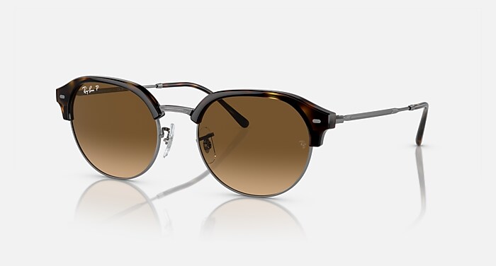 RB4429 Sunglasses in Havana On Gunmetal and Brown Polarized 