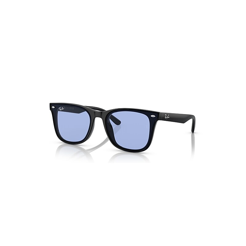 Ray-Ban Rb4391d Sunglasses Black Frame Blue Lenses 65-18